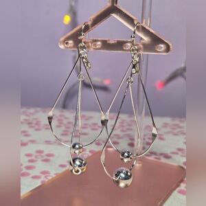 Elegant Silver Drop Earrings